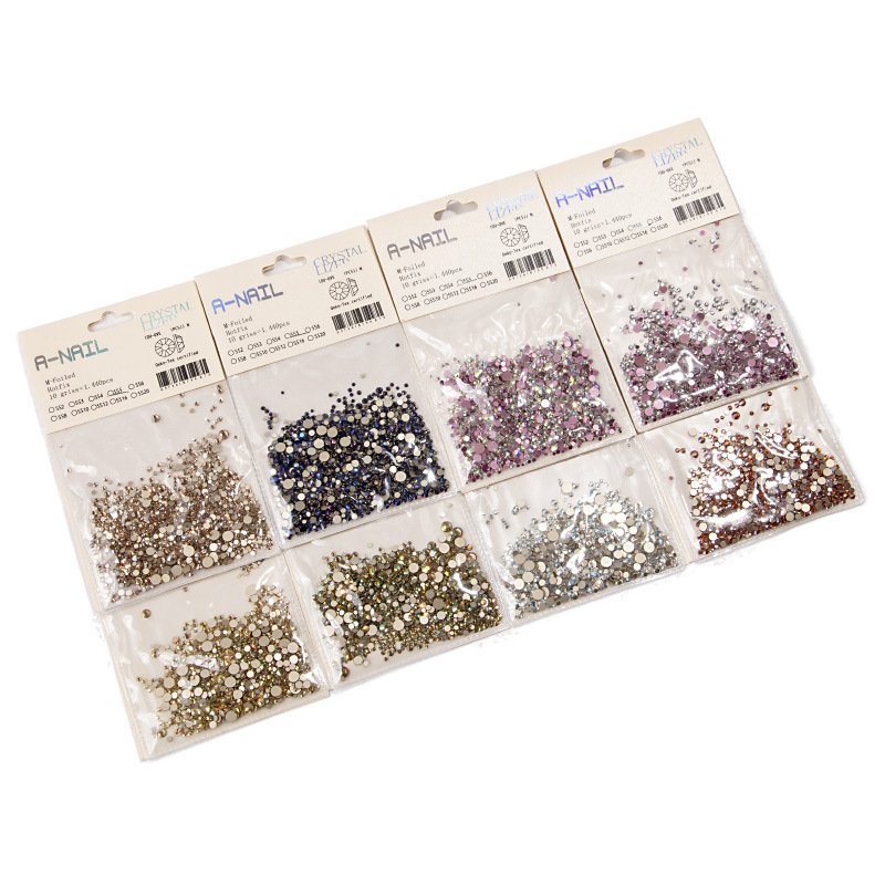 SS3-SS20 Non Hotfix Rhinestones Diamond Crystal With Mix Size Nail Decoration Stone