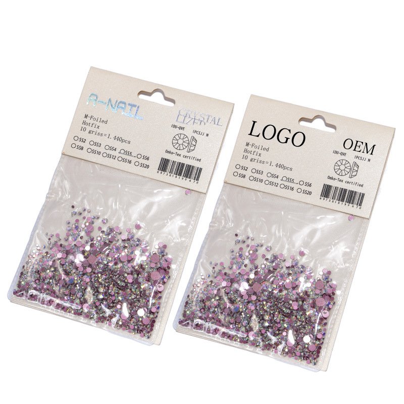 SS3-SS20 Non Hotfix Rhinestones Diamond Crystal With Mix Size Nail Decoration Stone