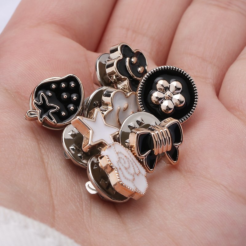 Pin button clothes rhinestone buttons crystal clothing button processing accessories