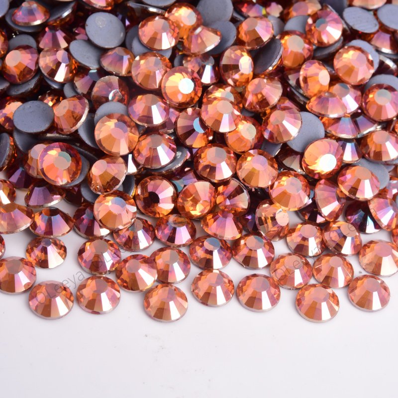 Factory Wholesale Over 175 Colors German Intensive Glue Hotfix Stone SS20 Glass Crystal AB Hot Fix Rhinestones For Wedding Dress