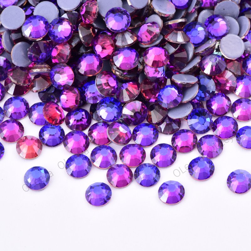 Factory Wholesale Over 175 Colors German Intensive Glue Hotfix Stone SS20 Glass Crystal AB Hot Fix Rhinestones For Wedding Dress