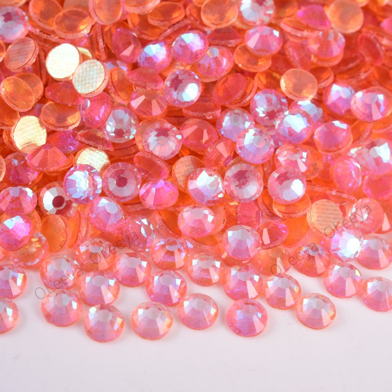 Factory Wholesale Over 175 Colors German Intensive Glue Hotfix Stone SS20 Glass Crystal AB Hot Fix Rhinestones For Wedding Dress