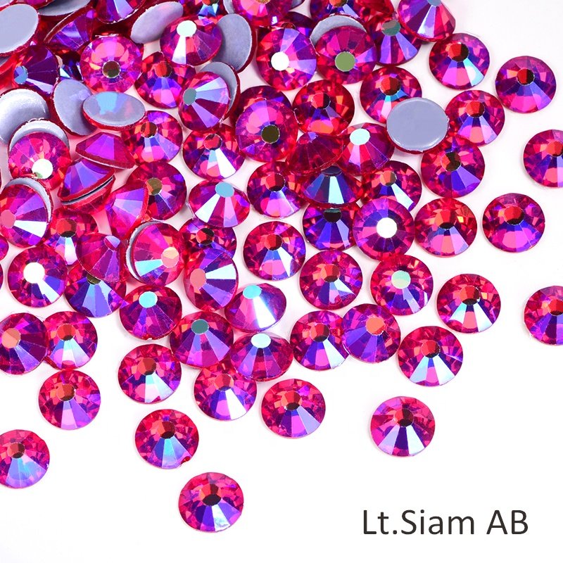 Factory Wholesale Over 175 Colors German Intensive Glue Hotfix Stone SS20 Glass Crystal AB Hot Fix Rhinestones For Wedding Dress