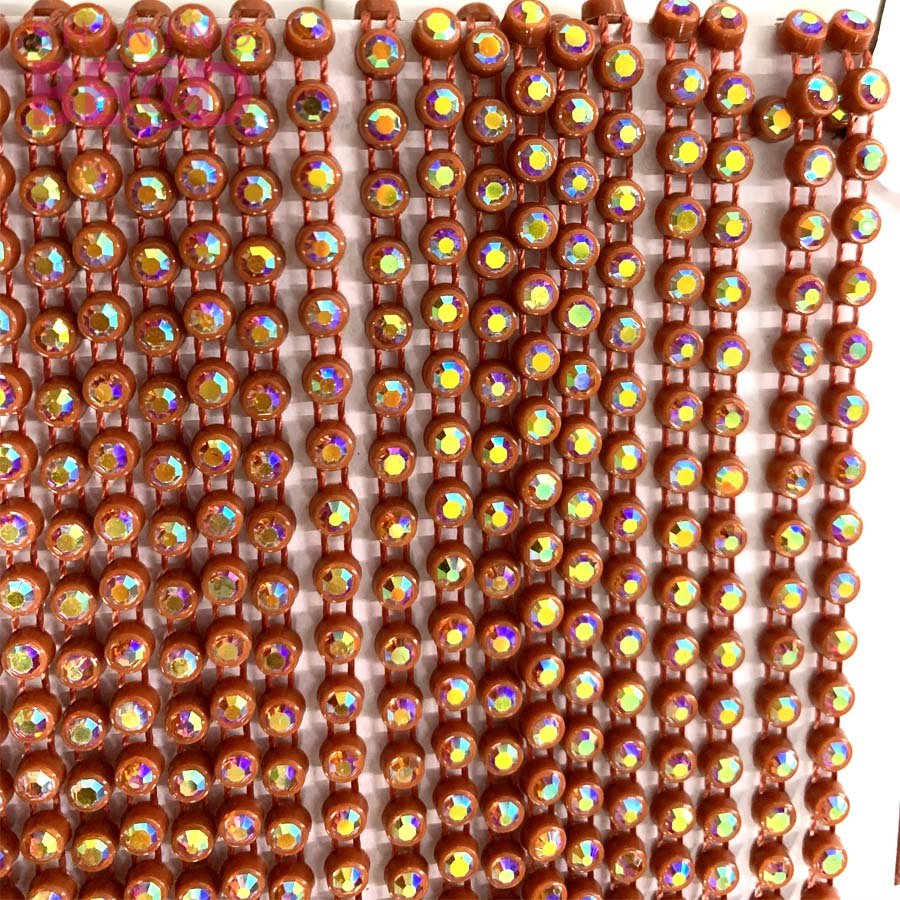 rhinestone plastic banding trimming for garment