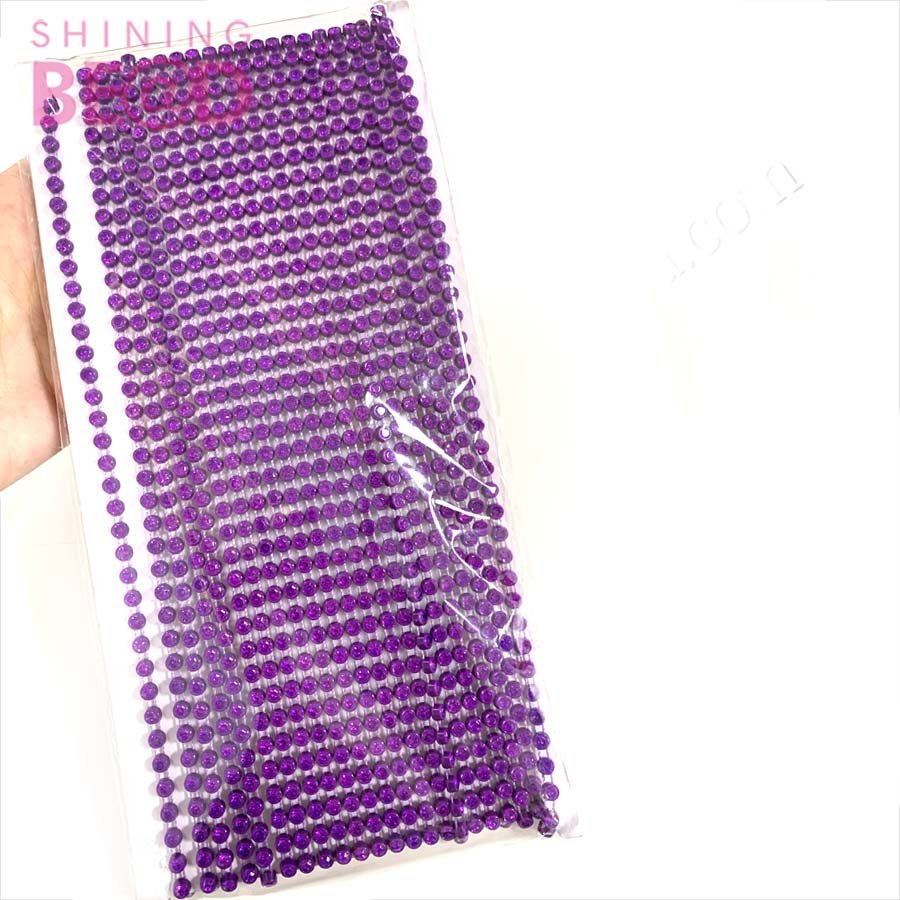 rhinestone plastic banding trimming for garment