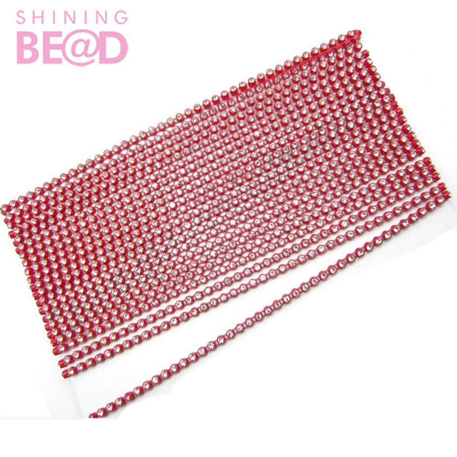 rhinestone plastic banding trimming for garment