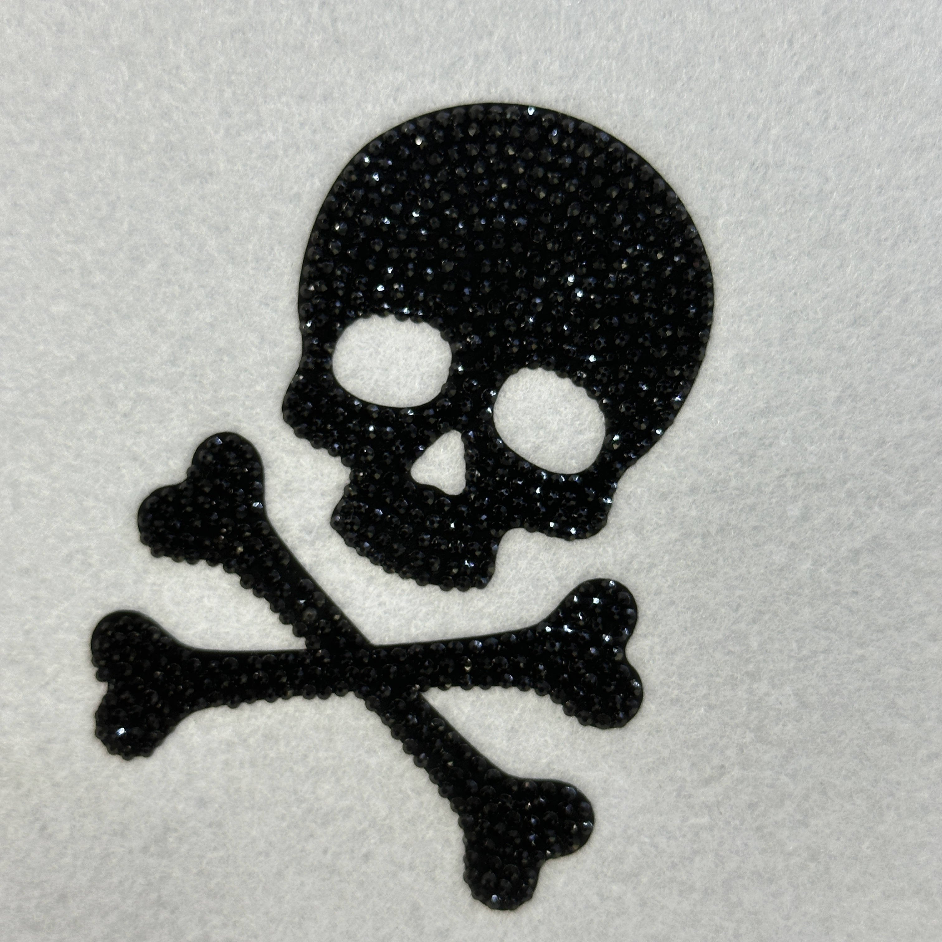 Iron On Label Custom Skull Brand Logo Bling Rhinestone Transfer For Hoodies Tank Tops Tshirts Hate