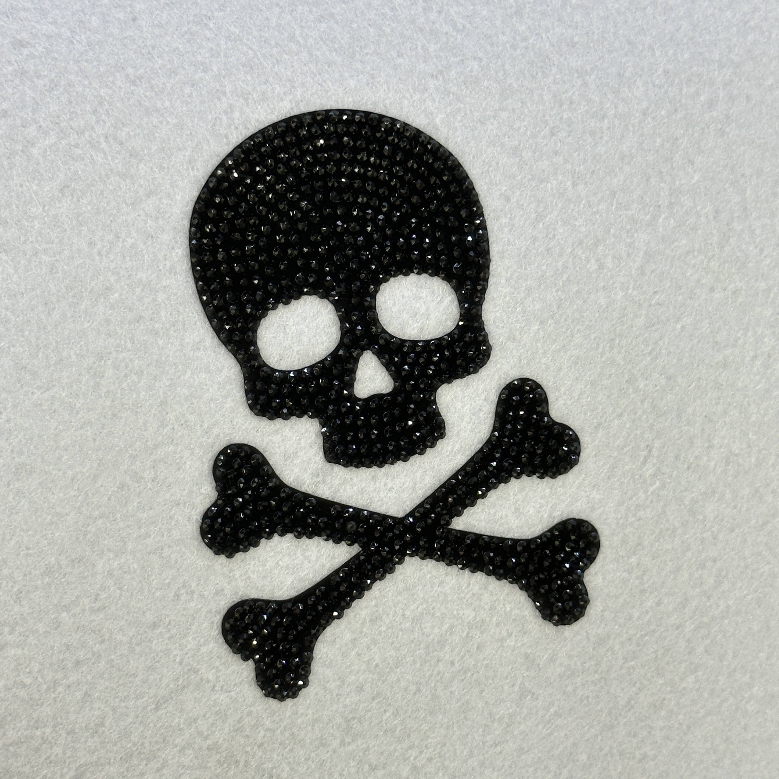 Iron On Label Custom Skull Brand Logo Bling Rhinestone Transfer For Hoodies Tank Tops Tshirts Hate