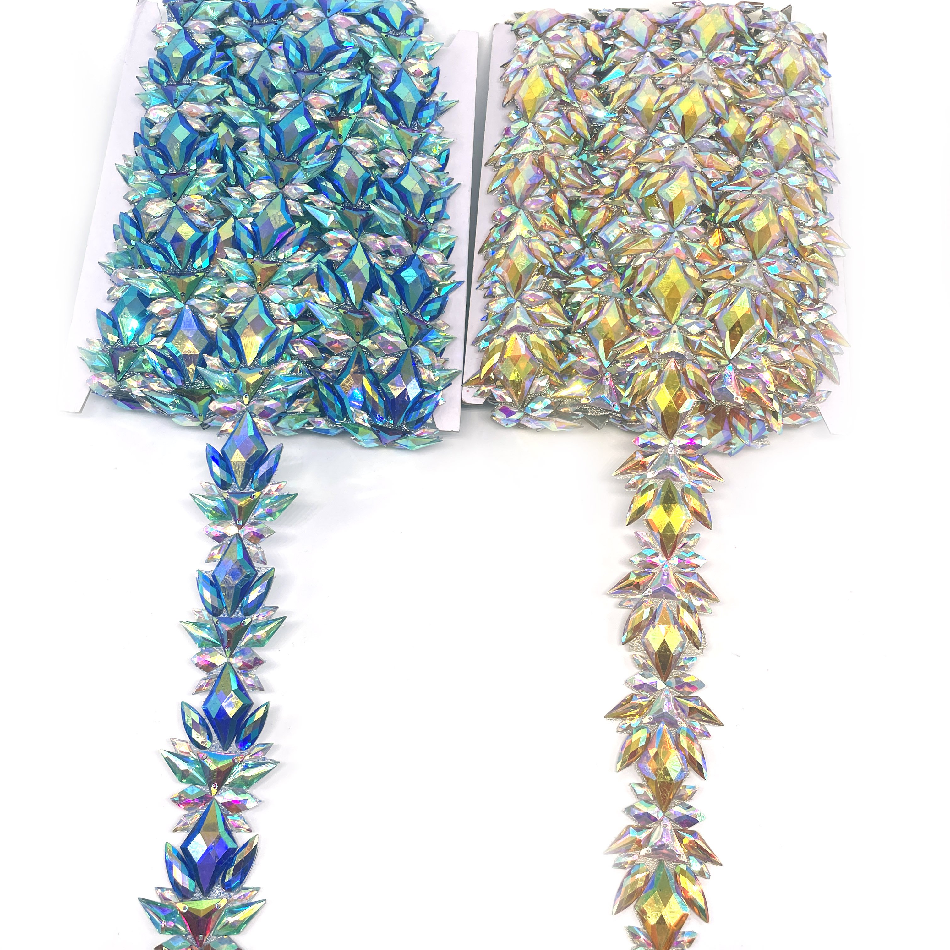 Carnival Hot Fix Trim for Trinidad Carnival Rhinestone Rope Sewing Accessory for Costume Trimming for Costumes Carnival Outfits