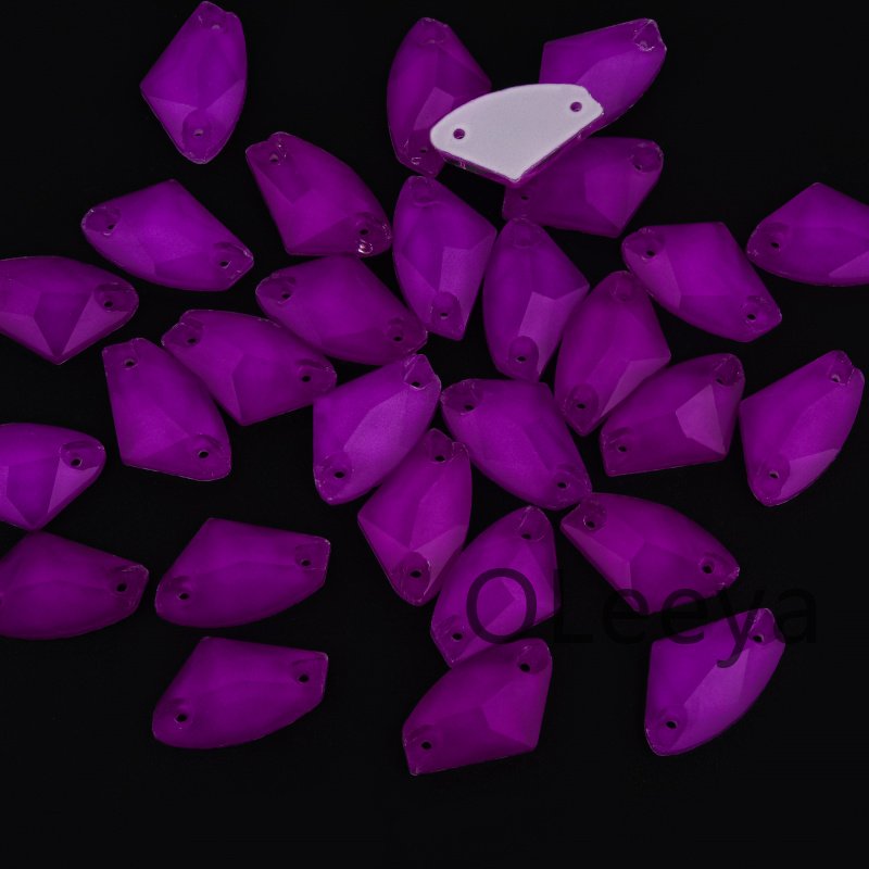 OLeeya Good Quality Glass Sewing On Crystals Rhinestones Ax S Galactic Shape Bikini Decoration Crystals for Leotards Dance Dress