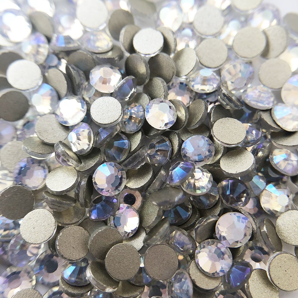 Wholesale high quality nail decoration glass rhinestone bulk flat back non hot fix