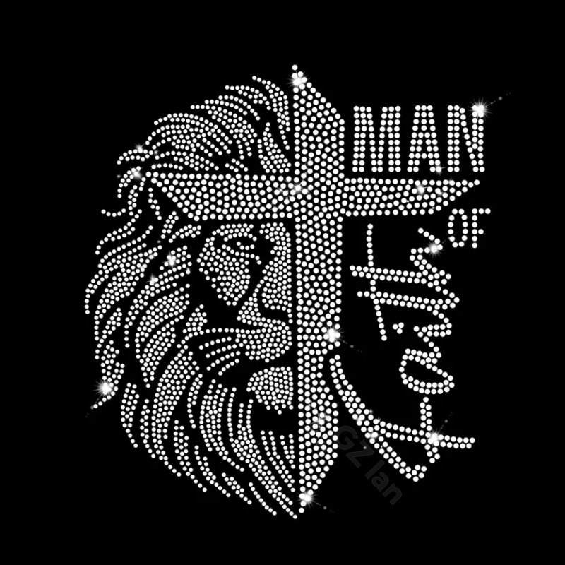 Christian Hotfix Religious Cross Rhinestone Transfer Design Crystal Hotfix Bling Custom Faith God Rhinestone