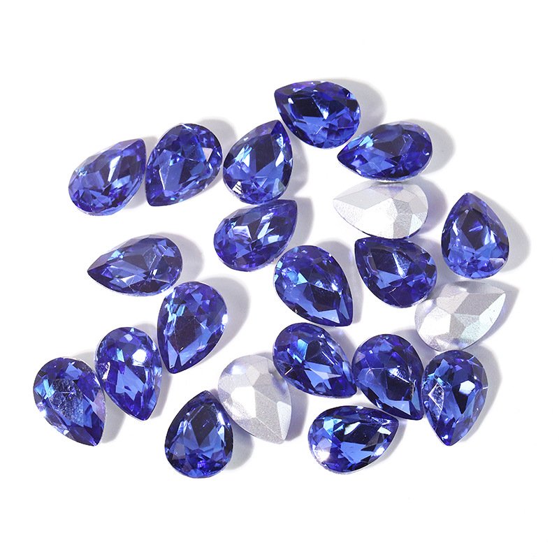 Sew on Glass Crystal Stone / Teardrop Rhinestones Crystal beads /Sew On Rhinestone