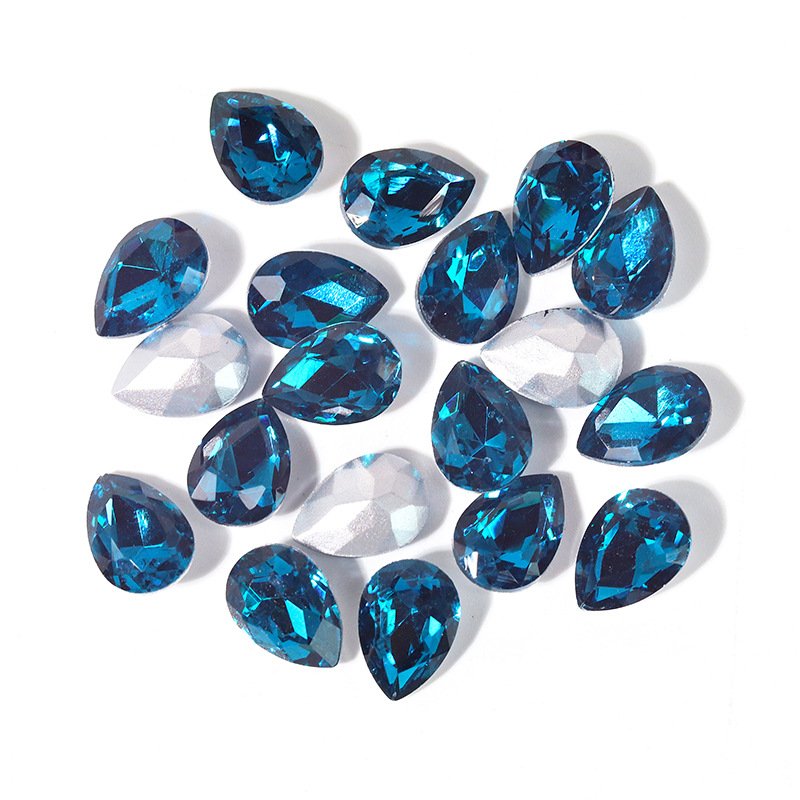 Sew on Glass Crystal Stone / Teardrop Rhinestones Crystal beads /Sew On Rhinestone