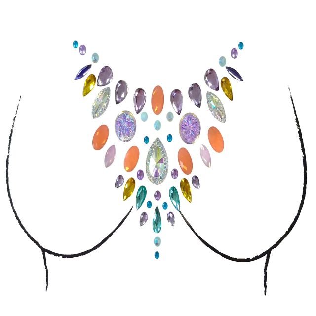 Oem High Quality Drag Party Rhinestone Stripper Pasties Pasties Nipple Cover Light Up