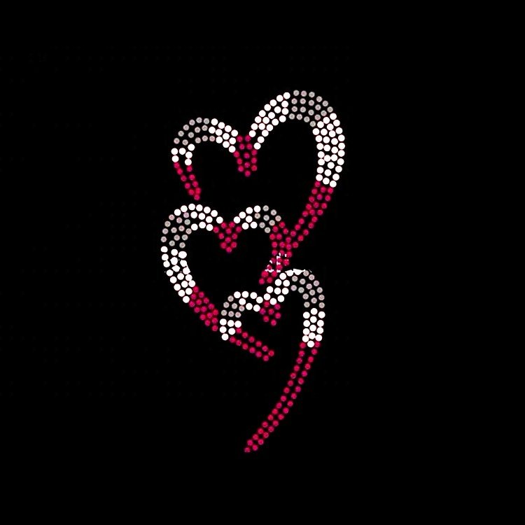 Custom Different Color Rhinestone Transfer Stone Templates Hot Fix Motif Appliques Shoes Rhinestone Heat Transfer Designs