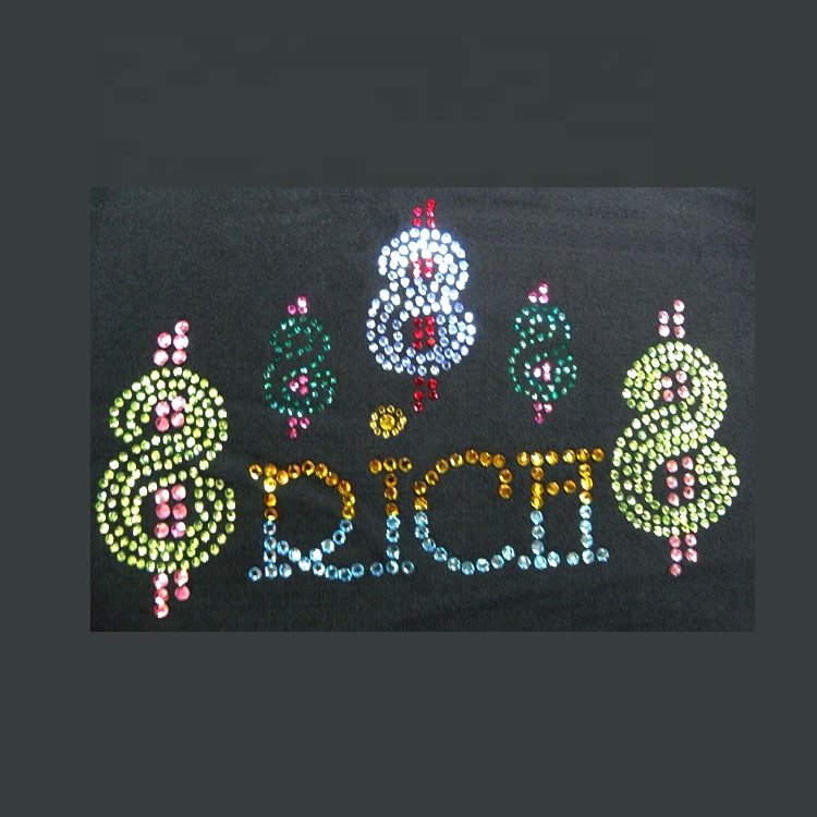 Custom Different Color Rhinestone Transfer Stone Templates Hot Fix Motif Appliques Shoes Rhinestone Heat Transfer Designs