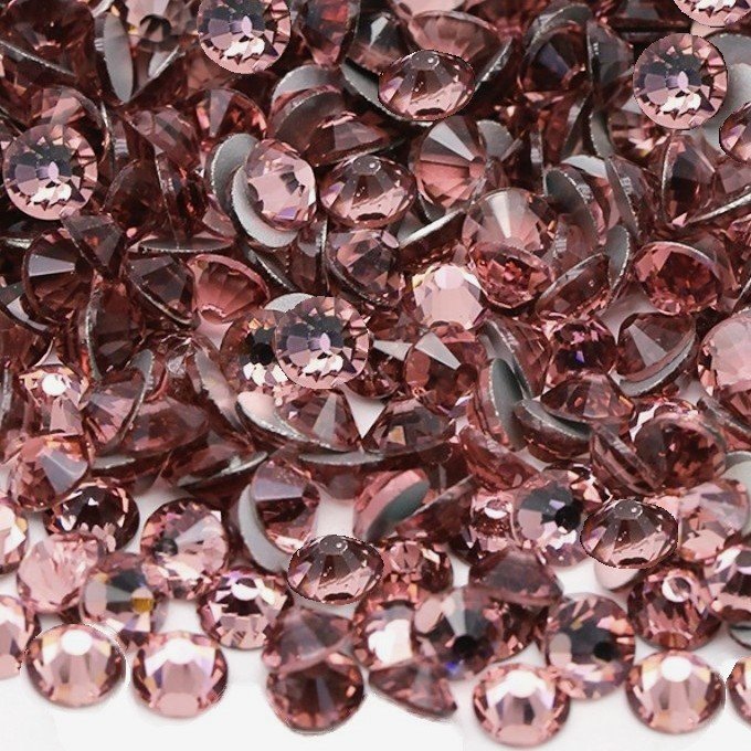 Flatback Crystal glass Flat Bottomed Diamond Circular Nail stickers ss3 to ss50 Non Hotfix Rhinestones For Clothing Bags Shoes