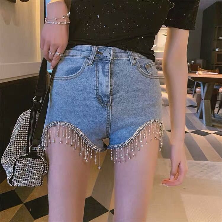 Rhinestone Fringe For Dress Shoes Jeans Clothing Accessories DIY Decoration Belt Trim Beaded Sliver Diamond Ribbon Tassel Chain