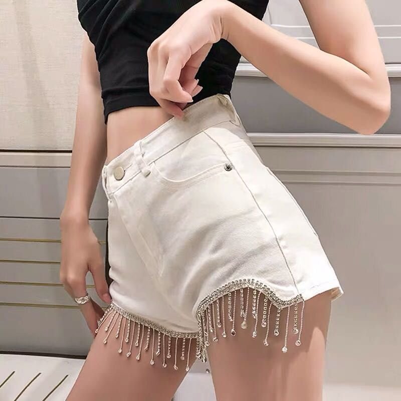 Rhinestone Fringe For Dress Shoes Jeans Clothing Accessories DIY Decoration Belt Trim Beaded Sliver Diamond Ribbon Tassel Chain
