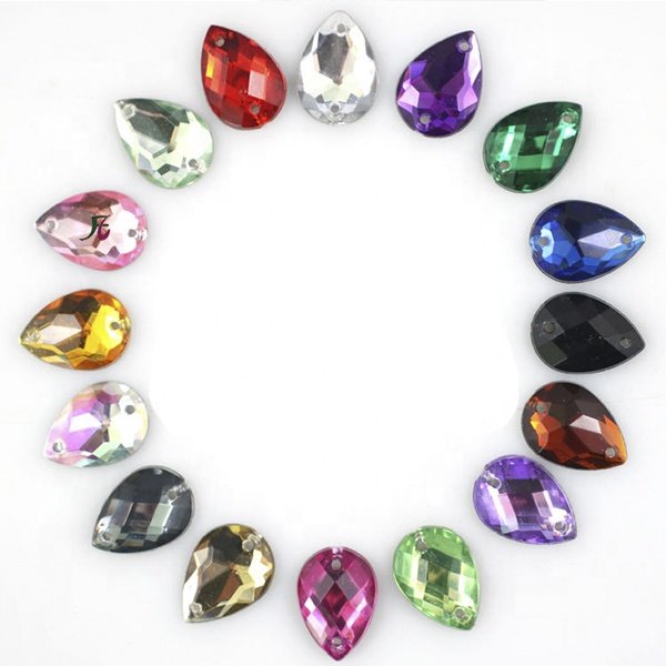 tear drop shape glass beads