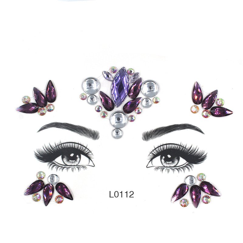 Festival Face Jewels stickers crystal Body jewels Glitter Rave Face Gems Rhinestones