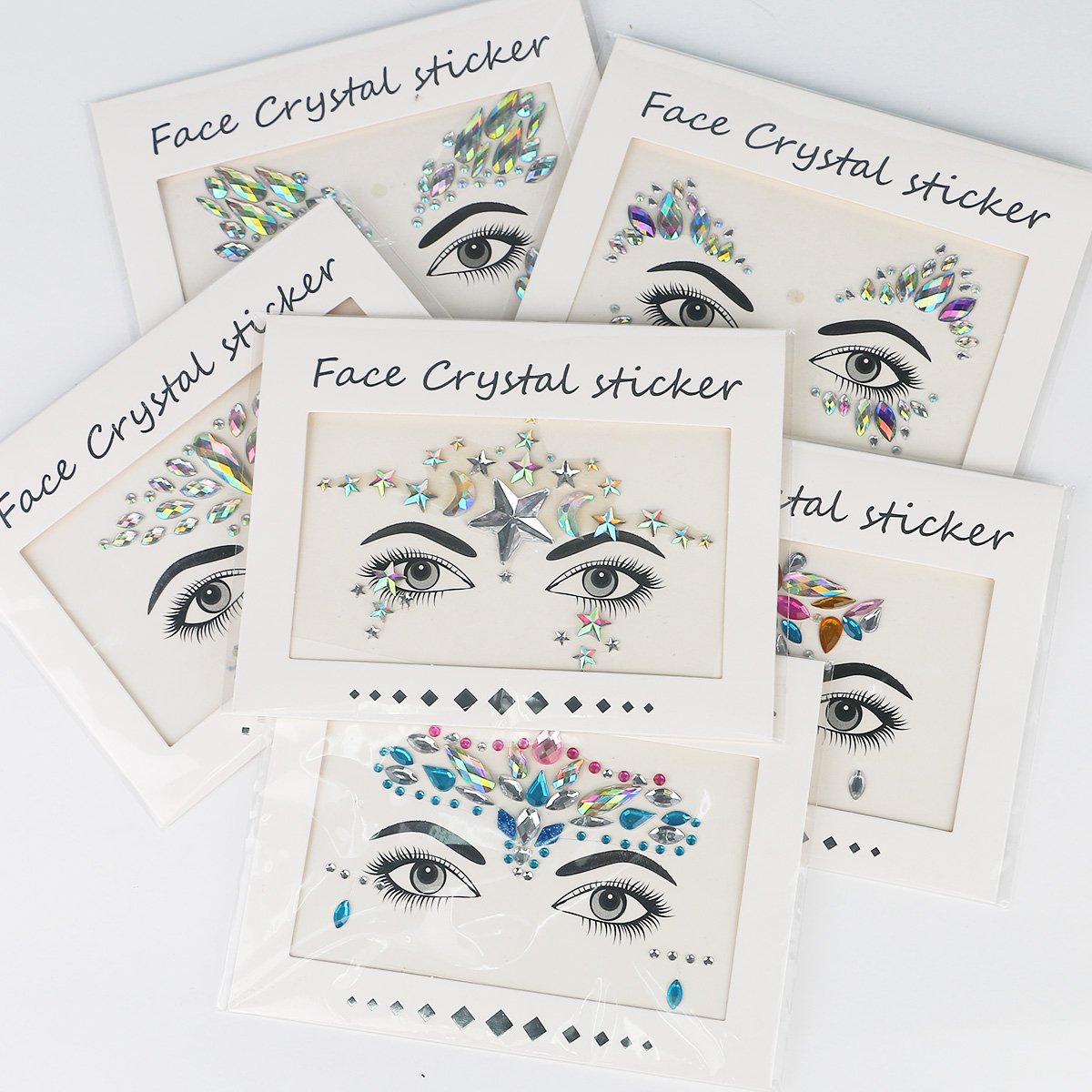 Festival Face Jewels stickers crystal Body jewels Glitter Rave Face Gems Rhinestones