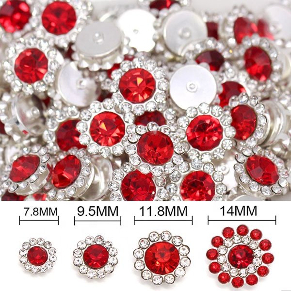 Rhinestone Crystal Glass Sew On Flower Applique Golden Aplique Sewing Rhinestones Flat Back