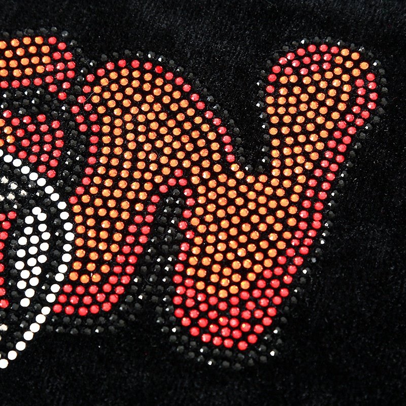 Fashion bear iron on rhinestone transfer templates for T-shirt