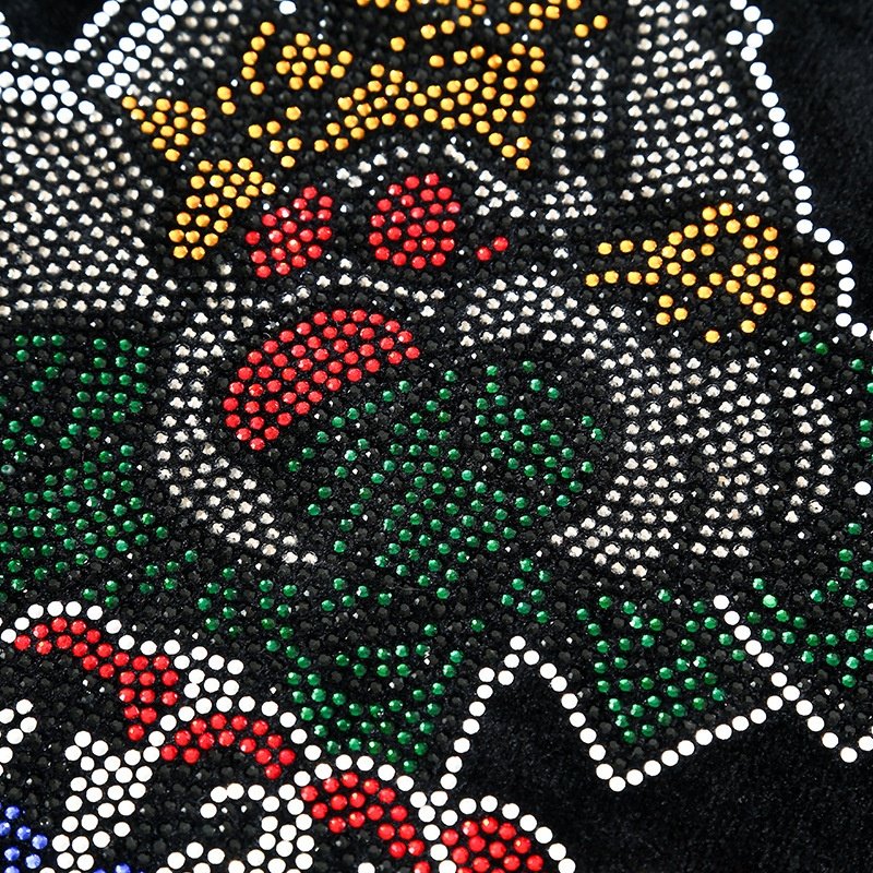 Fashion bear iron on rhinestone transfer templates for T-shirt
