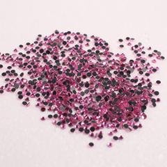 Factory Sale High Quality Machine Cut Dmc Dk Pink Crystal Hot Fix Rhinestone For Wedding Dresses