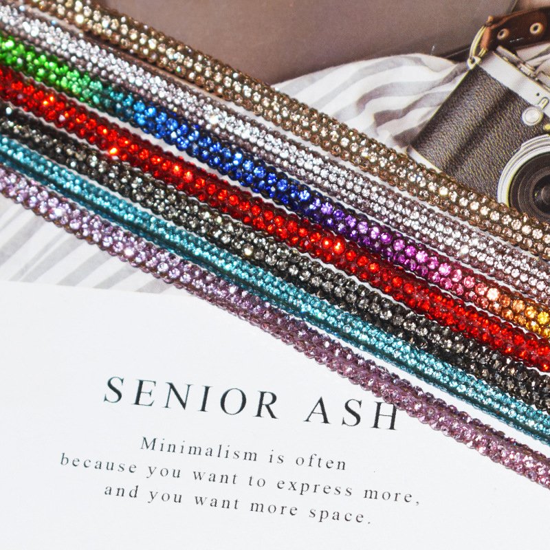 3mm 4mm Fashion Rhinestone Cord Strings Crystal Hoodies Drawstrings Diamond Rope