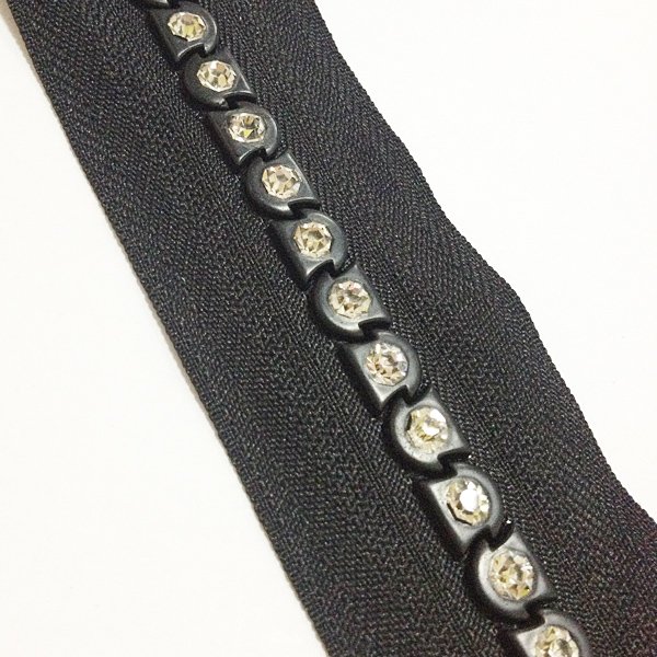Professional Manufacturer Hot Market rhinestone diamond zipper