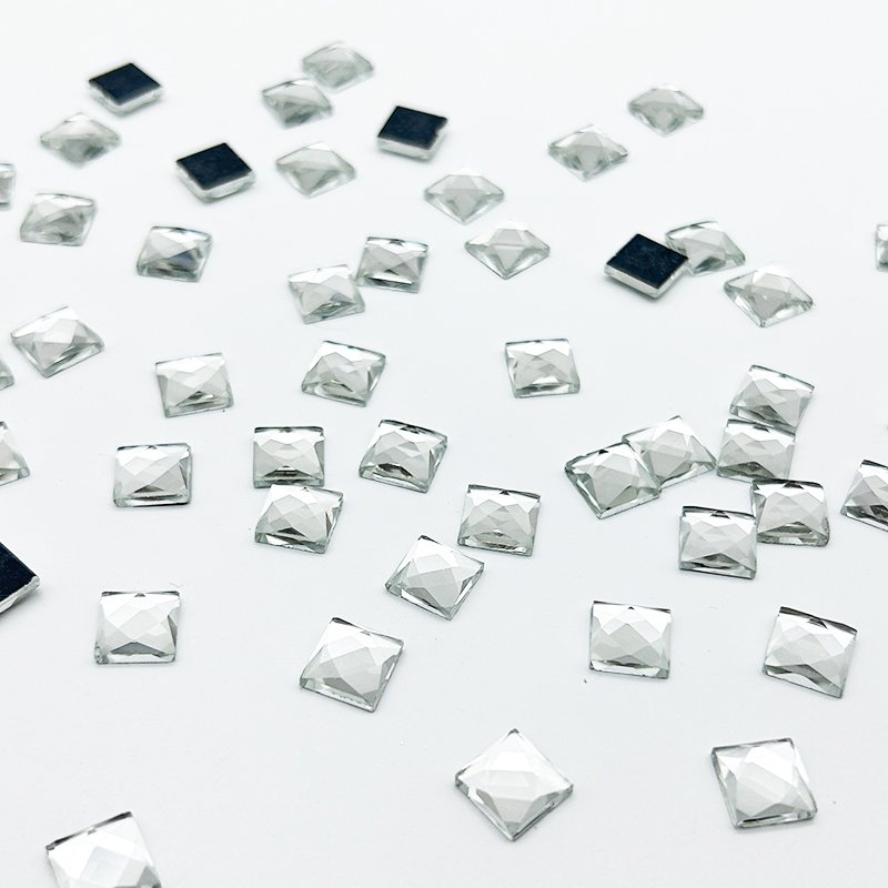 Square Flat Back Rhinestones Bulk Crystal Glass Rhinestones For Nail Art