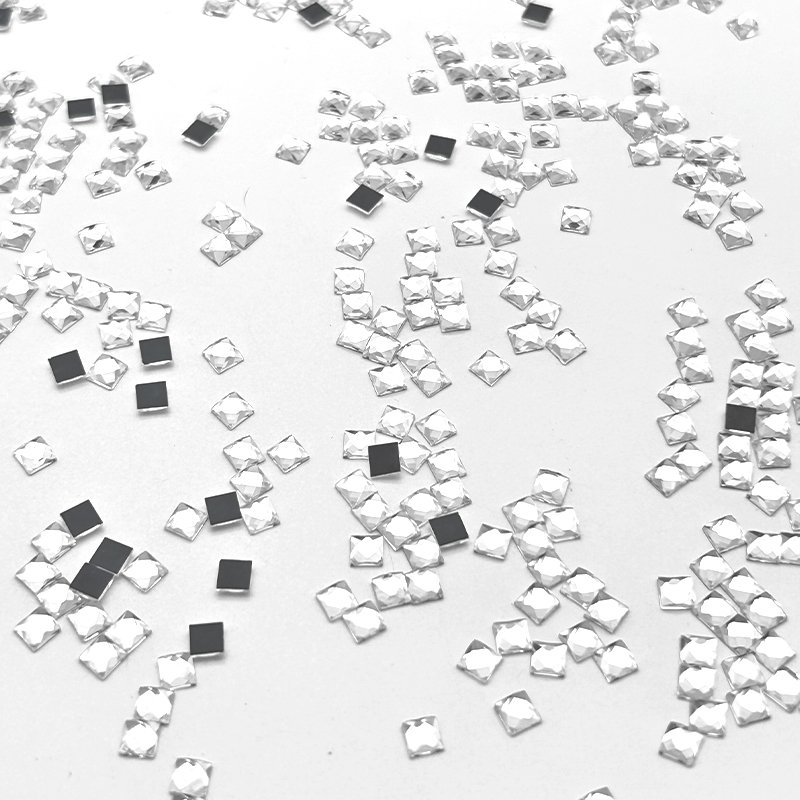 Square Flat Back Rhinestones Bulk Crystal Glass Rhinestones For Nail Art