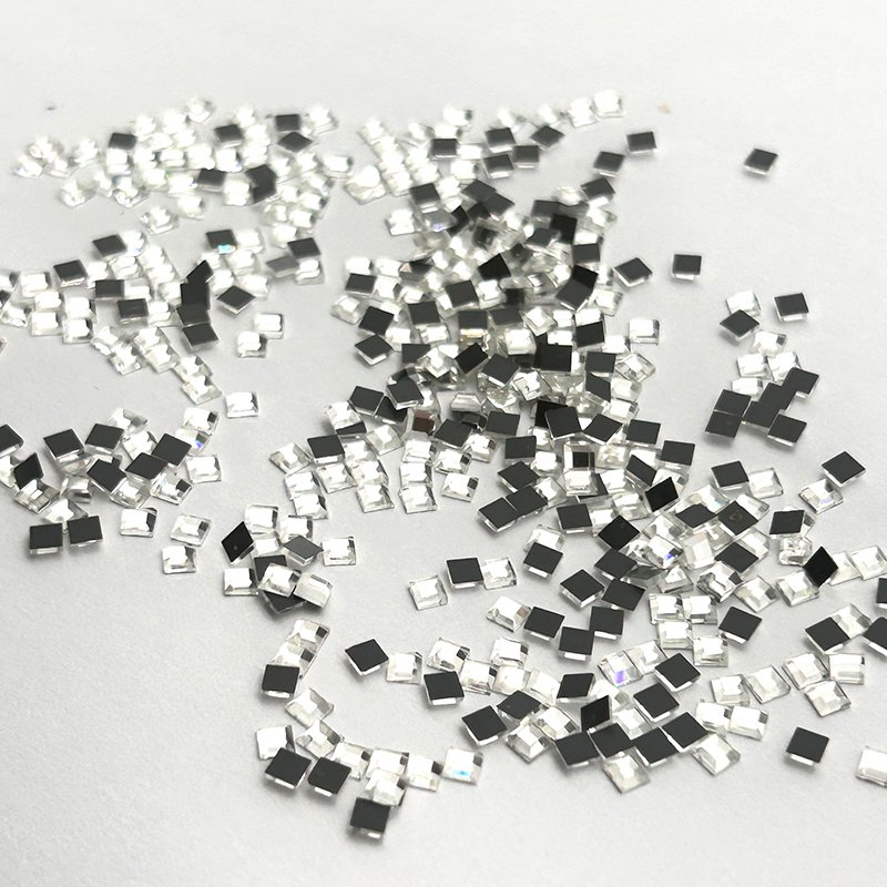 Square Flat Back Rhinestones Bulk Crystal Glass Rhinestones For Nail Art