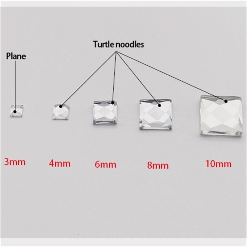 Square Flat Back Rhinestones Bulk Crystal Glass Rhinestones For Nail Art