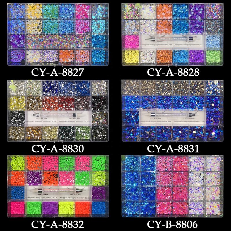 B1 Hight Quality Multi Shape Glass Crystal Stone Decoration Design Flatback Nail Art Fancy Rhinestone