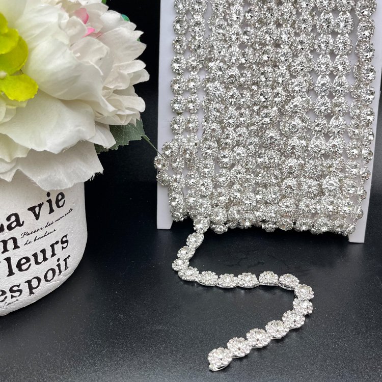 12MM Rhinestone Chain Diy Garments Diamond Accessory Chain Rhinestone Decorative Chain