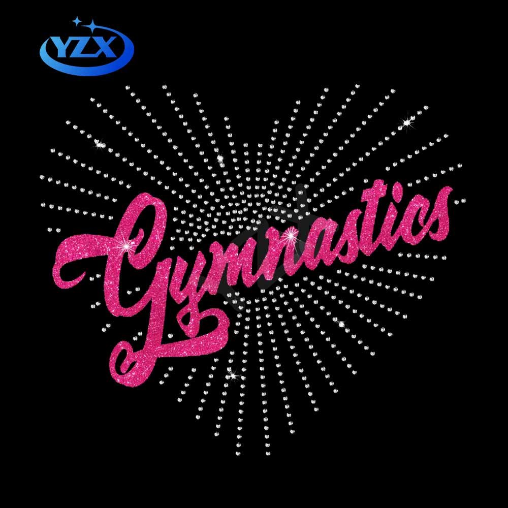 Rhinestone Glitter letter or logo Iron on Heat transfer Vinyl Printing rhinestone glitter vinyl heat transfers