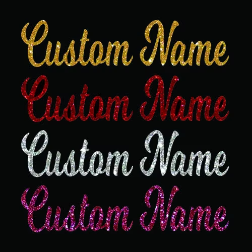 Rhinestone Glitter letter or logo Iron on Heat transfer Vinyl Printing rhinestone glitter vinyl heat transfers