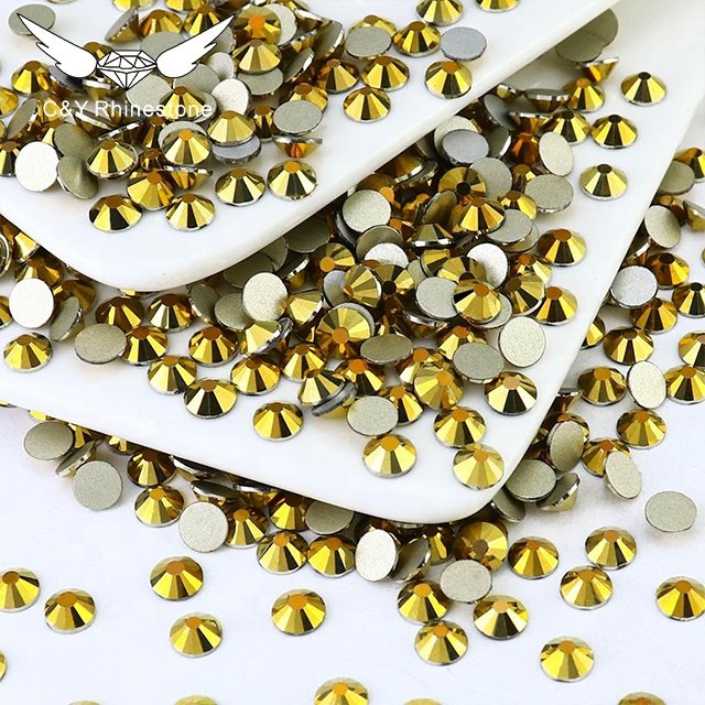 High Quality Ore Color Flat Back Non Hot Fix Stone Crystal Nail Art Decorations For Nails Rhinestones