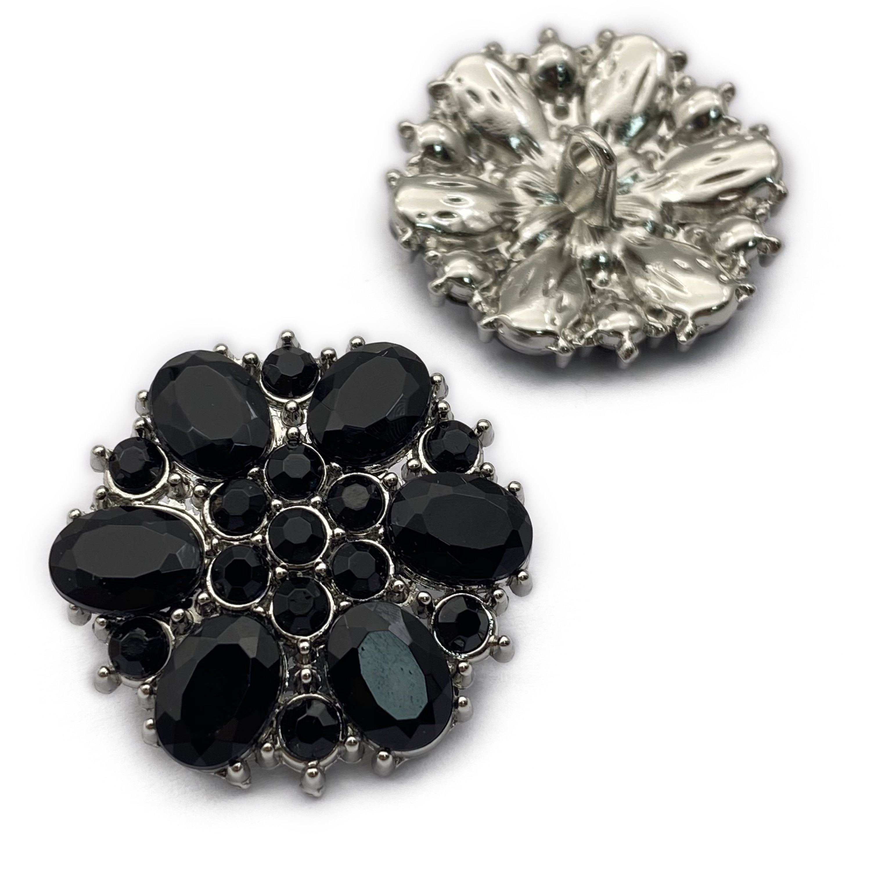 Hot sale customized design garment metal shank button fashion nickel color gold color rhinestone shank buttons
