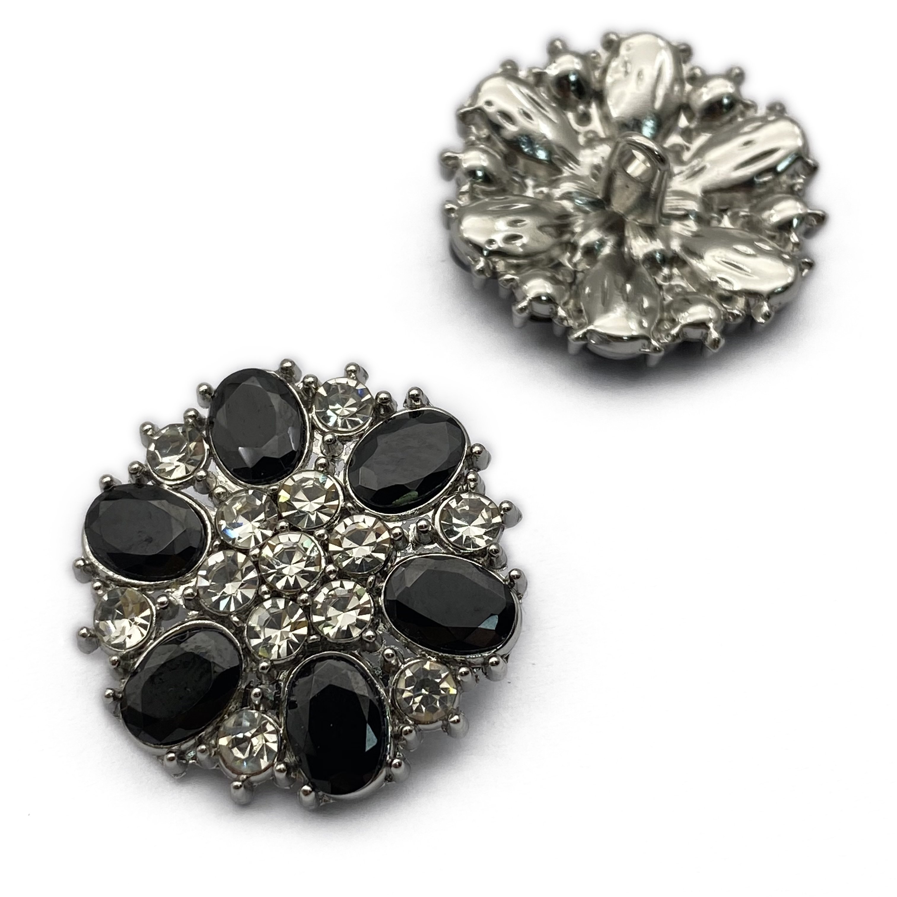Hot sale customized design garment metal shank button fashion nickel color gold color rhinestone shank buttons