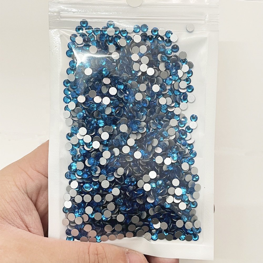 Stone Glass Rhinestone Flat Back Non Hotfix Rhinestones Yantuo Crystal 1 Bag Transparent Rhinestones Bulk Round Shape Flatback