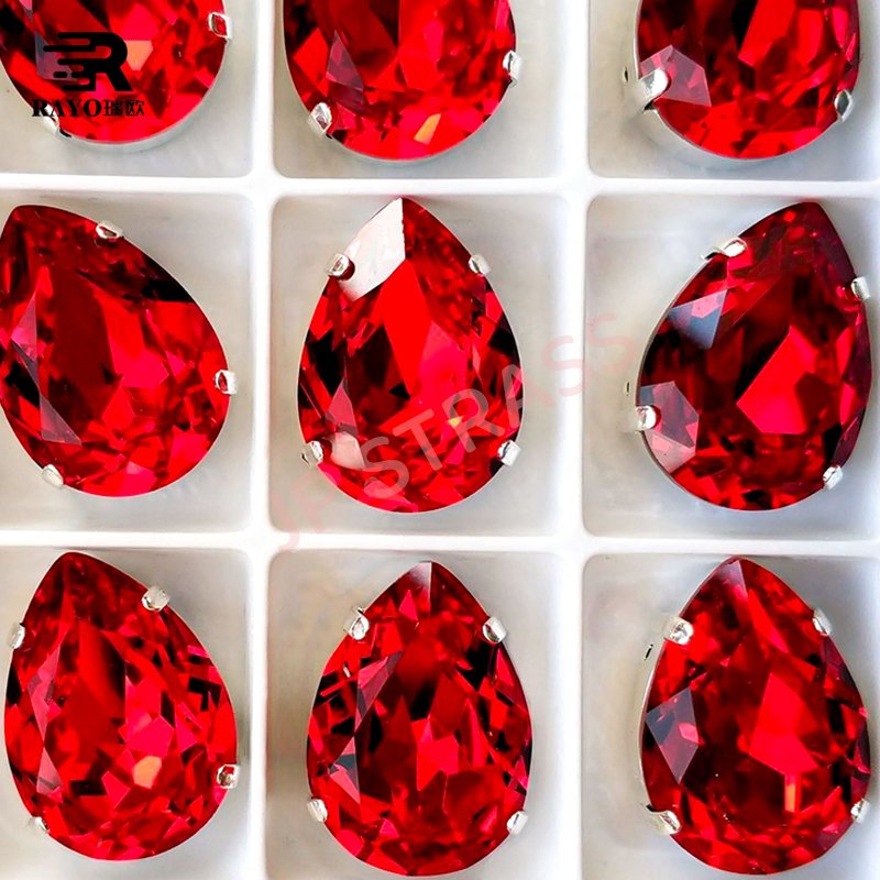 Sparking Point Back Crystal Beads Flat Glass Rhinestones with Popular Shapes for Jewelry Making for Sewing on Garments