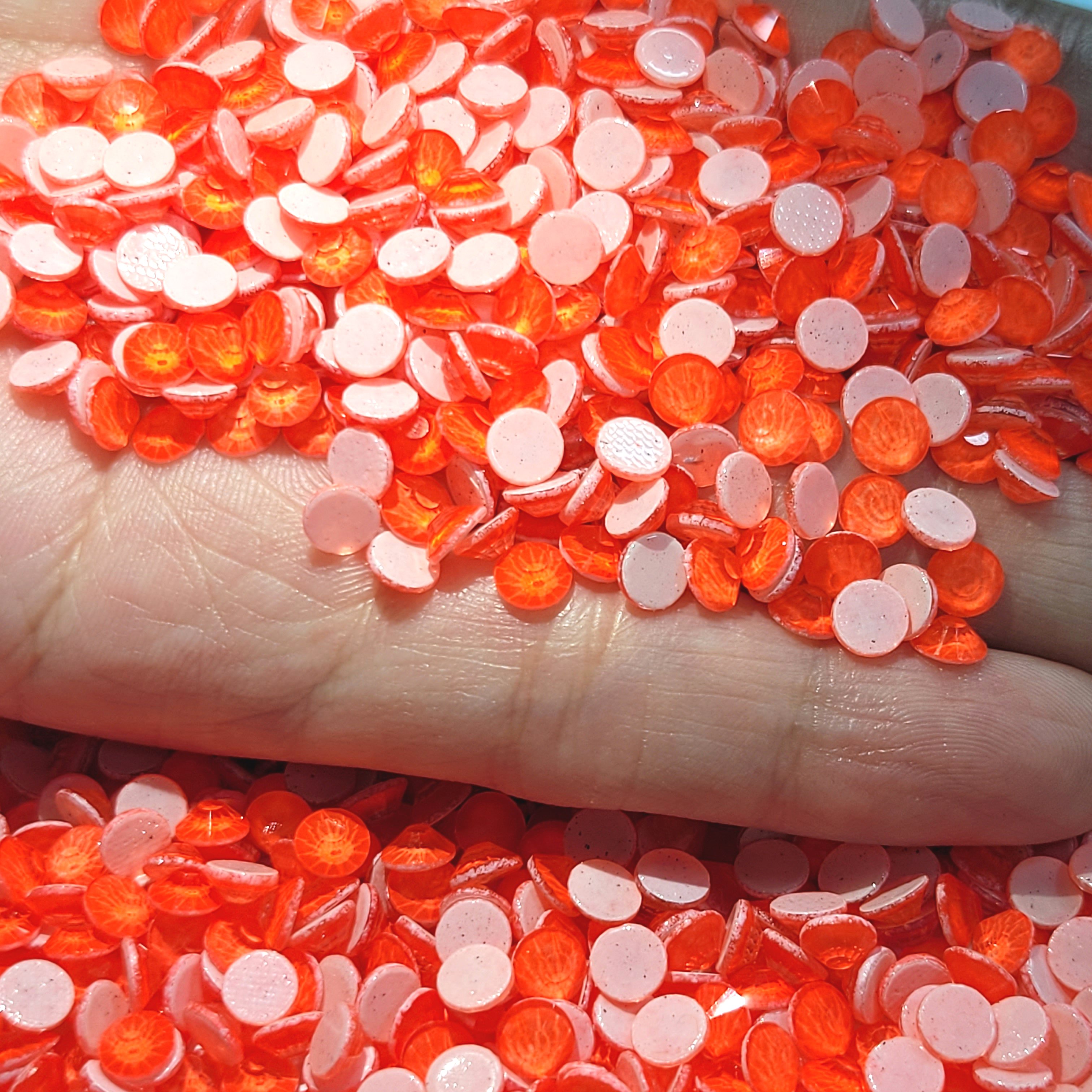 Factory direct sale neon pink rose fluorescent flat back hot fix rhinestones for dress