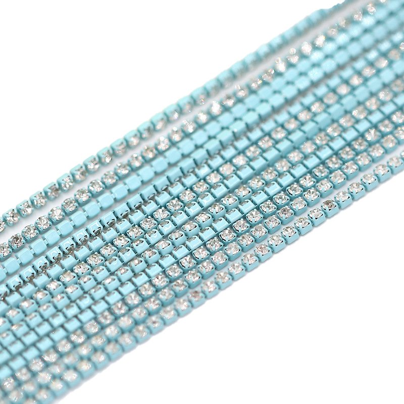 plastic rhinestone cup chain native america popular rhinestone banding ss6