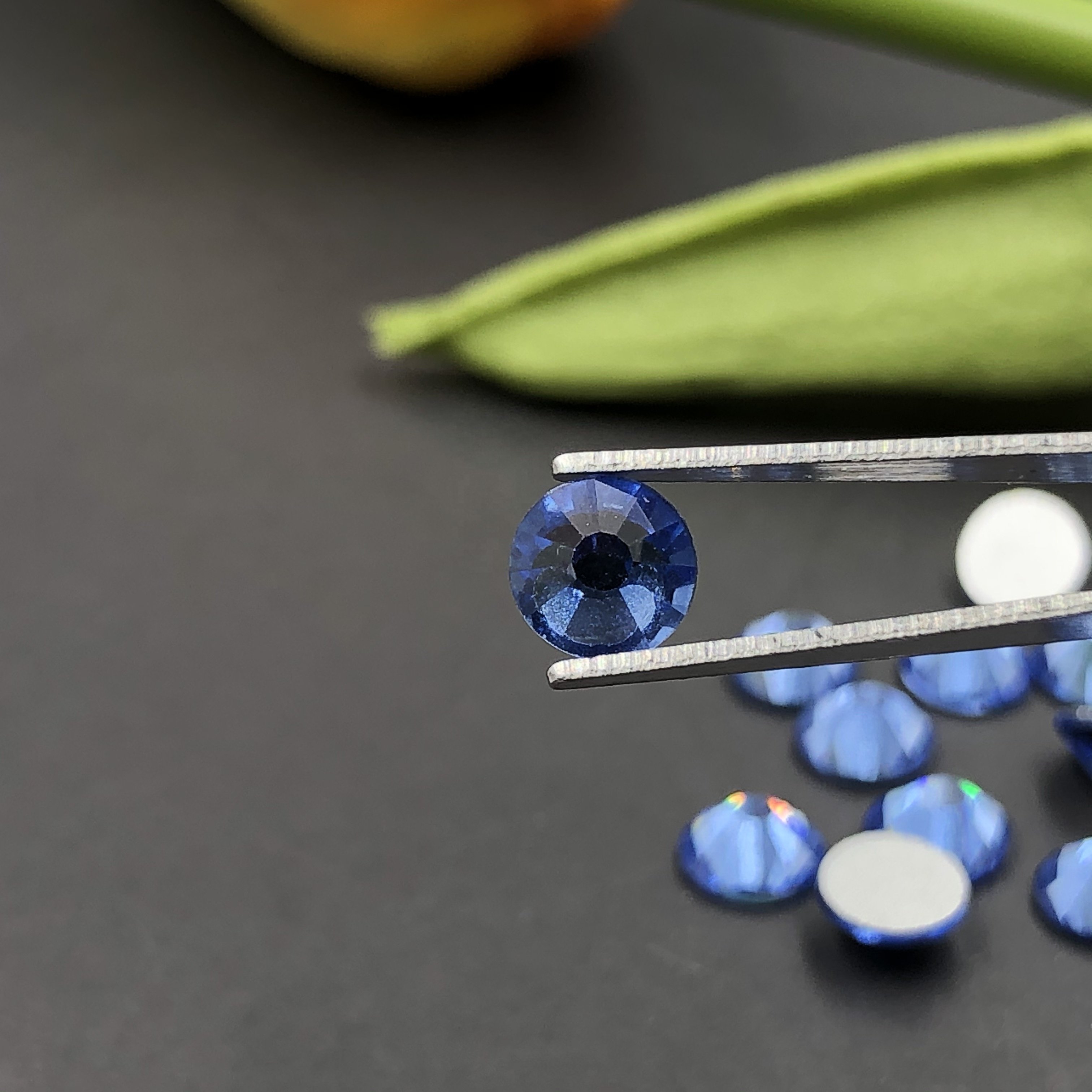 C&Y Makeup Crystal Stones Decorate Clothes Embellishment Flat Back Light Sapphire Blue Rhinestones