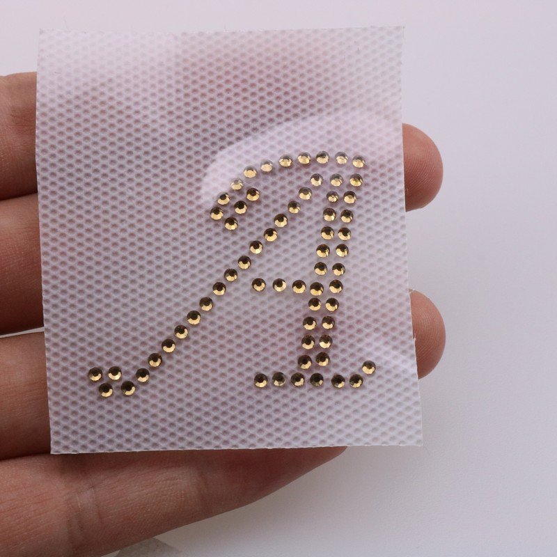 Initial letters Alphabets 1PC hot fix dmc Rhinestone DIY English Alphabet Letter Mixed Rhinestones Transfer Design Iron on